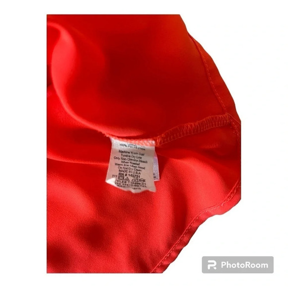 PEACH LOVE CALIFORNIA Bright flounce blouse size medium - Picture 5 of 5